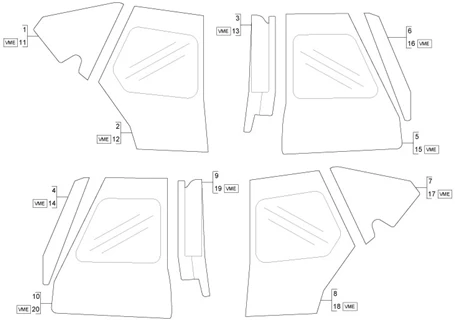 Composants de la cabine