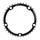 PLATEAU ROUTE 5BRA D.135 TA VENTO TRIPLE 39DTS MILIEU NOIR ALU 7075 TYPE CAMPAGNOLO 9/10V.