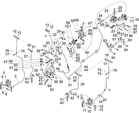 Tuyaus du freins - Etriers de frein