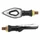 TURN SIGNAL FOR MOTORBIKE- SEQUENTIAL - LEDS -  AVOC SAKURA ABS BODY - TRANSPARENT/BLACK  (Long 85mm / H 30mm  (Wd  16mm) (EEC APPROVED) (PAIRE)
