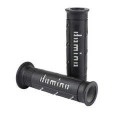GRIP - DOMINO ORIGINAL- ON ROAD A250 BLACK/GREY OPEN END (PAIR) 120-125 mm.