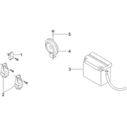 Relais - Batterie - Avertisseur sonore