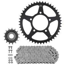 KIT CHAINE ADAPTABLE SUZUKI 650 SV ABS 2016>2024, SV X ABS 2017>2019, SV CAFE RACER ABS 2017>2020 520 15x46 (DIAM COURONNE 87/110/10.5) (DEMULTIPLICATION ORIGINE) -JT SPROCKETS