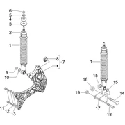 Suspension arrière - Amortisseur/s