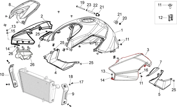 Carrosserie centrale