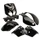 CARROSSERIE/CARENAGE SCOOT ADAPTABLE PEUGEOT 50 TKR, TREKKER 2007> NOIR BRILLANT (KIT 7 PIECES) -P2R