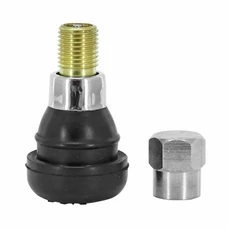 VALVE DE PNEU TUBELESS DROITE TR412 33mm MANCHON ET BOUCHON LAITON (VENDU A L'UNITE) -SELECTION P2R