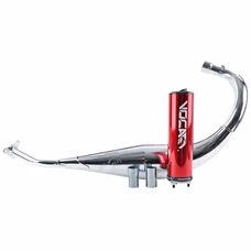 POT 50 A BOITE VOCA CHROMED POUR SHERCO 50 SM-R, SE-R (PASSAGE BAS - SILENCIEUX ALU ROUGE)