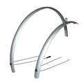 MUDGUARD FOR URBAN/TREKKING- ON STAYS- 28'' STRONGLIGHT R'LIGHT 55mm - MATT GREY- Stainless steel rods mounting (COMPLETE SET)
