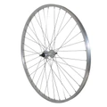 ROUE VTC / CITY PATIN 700 x 28 - 35 ARRIERE JANTE ET MOYEU ALU AXE PLEIN ROUE LIBRE 1V (VENDU AVEC ECROU 10X100) JANTE 19C