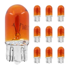 AMPOULE/LAMPE STANDARD 12V 5W CULOT W2,1x9,5d NORME WY5W T10 WEDGE ORANGE (CLIGNOTANT) (BOITE DE 10) -P2R