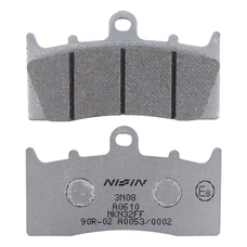 PLAQUETTE DE FREIN NISSIN POUR BMW 850 R R 2002> AV, 1100 R S 2000>2006 AV, 1150 R R 1999>2006 AV, 1200 R R 2006>2014 AV, 1300 K R 2009>2015 AV, 1600 K GT 2010> AV (A0610) (SEMI METAL)  -ECE R90-