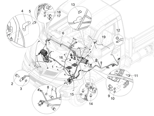 Installation électrique avant