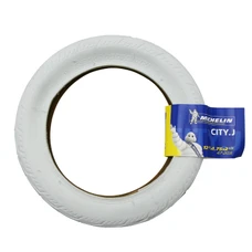 TYRE FOR URBAN BIKE 12 1/2 x 2 1/4 MICHELIN CITY-J WHITE-RIGID (47-203)
