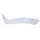 FOOTREST COVER FOR MAXISCOOTER YAMAHA 125 XMAX 2006>2009/MBK 125 SKYCRUISER 2006>2009 -LEFT - WHITE  -SELECTION P2R-