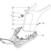 Protection centrale - Repose-pieds