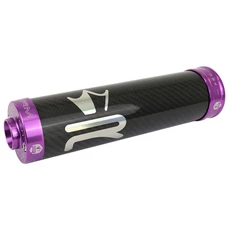 SILENCIEUX 50 A BOITE KRM PRO RIDE CARBONE/HOLOGRAPHIQUE/VIOLET (MONTAGE UNIVERSEL PASSAGE A DROITE)