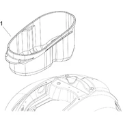 Logement casque - Dessous de selle