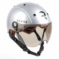 CASQUE VELO ADULTE REVOE PREMIUM URBAIN/CITY GRIS SILVER TAILLE 59-60 VISIERE REGLABLE, PROTECTION OREILLE AMOVIBLE (VENDU EN BOITE) COMPATIBLE EBIKE ET TROTTINETTE - HOMOLOGATION EN1078+A1