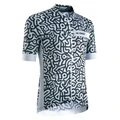 MAILLOT GIST HOMME MAGLIA MANCHES COURTES ZIP TOTAL NOIR/BLANC XXL -5344