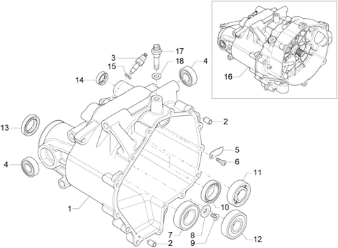Carter de boîte vitesses