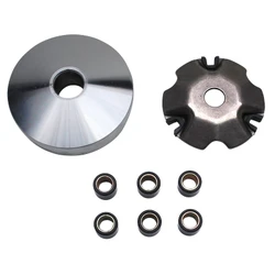 VARIATOR FOR SCOOT 50 CHINESE 139QMB, GY6/PEUGEOT 50 KISBEE, V-CLIC 4STROKE/SYM 50 ORBIT 4STROKE /BAOTIAN BT 49 QT 4STROKE/NORAUTO 50 RAZZO 4STROKE (WITHOUT STATIONARY PULLEY) -SELECTION P2R