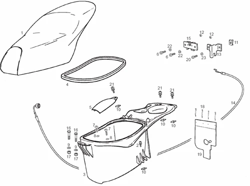 Selle - Compart.p-casque