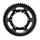 COURONNE CYCLO ADAPTABLE PEUGEOT 103 ROUE BATONS ACIER 50 DTS (ALESAGE 94 mm) 10 TROUS NOIR -SELECTION P2R