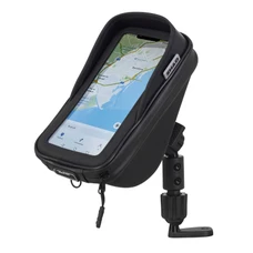 SUPPORT SMARTPHONE/TELEPHONE/GPS SHAD AVEC POCHE DE RANGEMENT FIXATION SUR RETROVISEUR (POUR TELEPHONE 180X90mm) (X0SG76M)