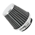 FILTRE A AIR TYPE KN CHROME FIXATION DROITE DIAM 48 mm POUR CARBU PWK  -P2R-