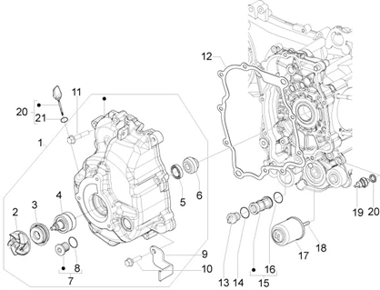 Couvercle volant magnetique - Filtre à huile