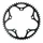 CHANRING FOR ROAD BIKE-5 arms- 51T. Ø130 -OUTER- DURAL BLACK STRONGLIGHT (SHIMANO TYPE 8/9 Speed)