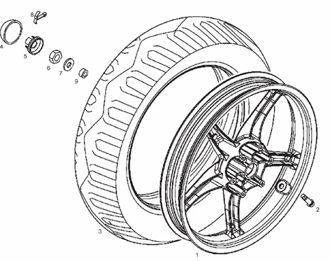 Roue arrière