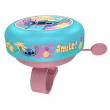 SONNETTE ENFANT TIMBRE DISNEY STITCH BLEU/ROSE 55mm (VENDU A L'UNITE)