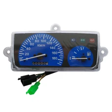 COMPTEUR SCOOT POUR MBK 50 BOOSTER 1999>2003 / YAMAHA 50 BWS 1999>2003 (180KM/H, BLEU, 3 CONNECTIONS) -REPLAY