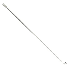 RAYON LEADER FOX INOX ARGENT TETE COUDEE LG 233 DIAM 2.3mm (VENDU A L'UNITE SANS ECROU) - VOIR 185897 POUR ECROU