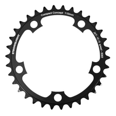 CHAINRING FOR ROAD BIKE- 5 Arms- 34T. Ø 110 INNER DURAL BLACK STRONGLIGHT - SHIMANO TYPE 8/9 Speed)