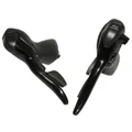 SHIFTERS SET FOR ROAD BIKE - MICROSHIFT 8 SPEED- DOUBLE -ALUMINIUM- -BLACK- (PAIR) COMPATIBLE SHIMANO