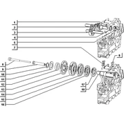 Pignons boite de vitesses version vitesses volant