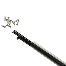 STAINLESS SPOKE- BLACK Ø 2mm L286mm J BEND - With nut (IN TUBE PER 10)