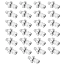 SLOTTED BRAKE CABLE ADJUSTER- M 7 L10mm ALUMINIUM (25 IN A BAG)