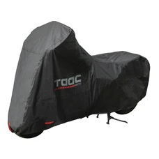 HOUSSE/BACHE DE PROTECTION MOTO TAAC PLUS HYDROSCUD POLYESTER ETANCHE/WATERPROOF 2000mm TAILLE L NOIR (219x90x127cm) (SANGLE ANTI-FLOTTEMENT/OEILLET ANTIVOL/SAC DE RANGEMENT)