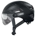 CASQUE VELO ADULTE ABUS URBAIN HYBAN 2.0 ACE VELVET BLACK TAILLE L (56-61cm) REGLAGE MOLETTE
