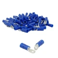 COSSE ELECTRIQUE PRE-ISOLEE OEILLET DIAM 3mm BLEU POUR SECTION FIL 1 à 2.5 mm²  (VENDU AU SACHET DE 50 PIECES)  -SELECTION P2R-