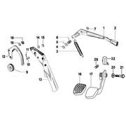 Groupe pedales - leviers