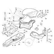 Logement casque - Dessous de selle 