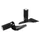 REPOSE PIED SCOOT ARRIERE POUR PIAGGIO 50-125 VESPA PRIMAVERA 4T, 50-125 VESPA SPRINT 4T (PAIRE)  -BUZZETTI-