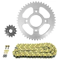 CHAIN AND SPROCKET KIT FOR DAELIM 125 ROADSPORT 2008>2016  428  14x45  (REAR SPROCKET Ø 58/90/10.5)  (OEM SPECIFICATIONS)  -AFAM-