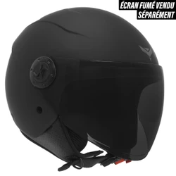 CASQUE JET SCOOT ADX AJ020 NOIR MAT M (SIMPLE ECRAN) (ECE 22.06)