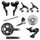 GROUPE ROUTE SHIMANO 105 / FSA 11V. AVEC LEVIER/MANETTE FREIN PATIN, DERAILLEUR AVANT + ARRIERE, CASSETTE 11-34, CHAINE ET PEDALIER + CUVETTE FSA 50X34 EN 175mm (MONTAGE ATELIER)